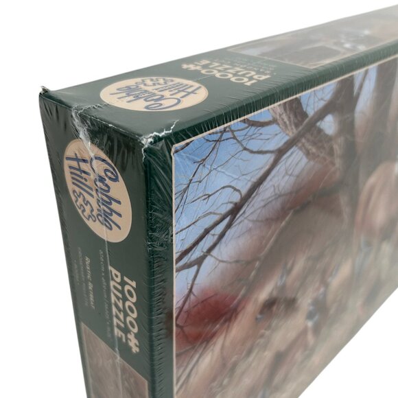 Cobble Hill Rustic Retreat Deer Wildlife 1000 Piece Jigsaw Puzzle New In Box - Picture 11 of 13